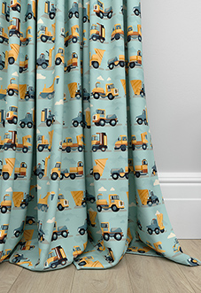 Construction Crew, Digger - Made to Measure Curtains